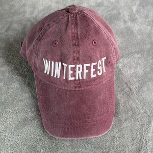 Winterfest Burgundy Hat